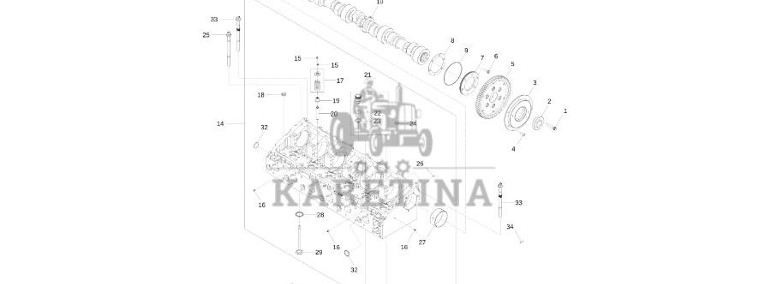John Deere 9470RX - Głowica cylindra RE539438 (Silnik)-1