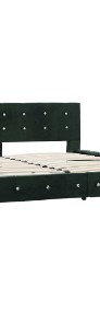 vidaXL Rama łóżka, zielona, tapicerowana aksamitem, 160 x 200 cm 280405-4