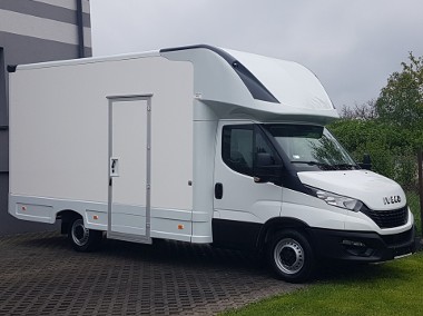 KONTENER NISKOPODŁOGOWY 4,44x2,23x2,42 SKLEP BAR FOODTRUCK KLIMA -1