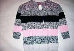 H&M Sweter  Szary Pudrowy NOWY 40 42 