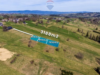 Widokowa działka w miejscowości Leszczyny 1450m2-1