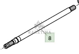 John Deere 8360R Wałek Wyjściowy WOM CZĘŚCI R215987