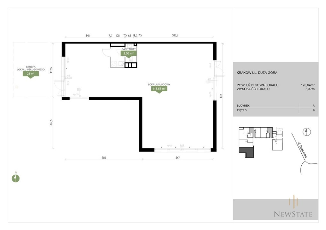 Lokal usługowy 120 m² | Parter | ul. Duża Góra – pohled 5