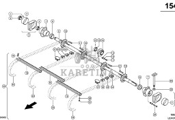Claas Lexion 600 ŁAŃCUCH TRANSPORTOWY KPL. 0005179341 (Kanał wciągający; wałek górny)
