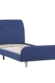 vidaXL Rama łóżka, niebieska, tapicerowana tkaniną, 90 x 200 cm 280926-2