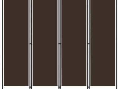 vidaXL Parawan 4-panelowy, brązowy, 200 x 180 cm320720-1