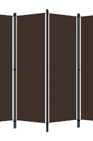 vidaXL Parawan 4-panelowy, brązowy, 200 x 180 cm320720-2