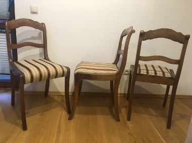 Sofka rustykalna dwuosobowa + trzy krzesła -2