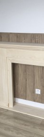 Drewniany portal kominkowy atrapa obudowa kominek loft Konsola Boho -3