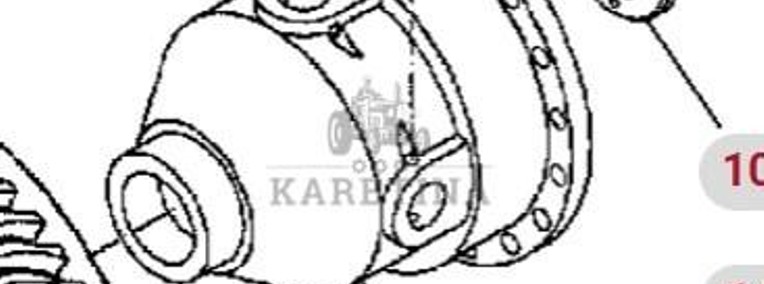 Massey Ferguson 8470 8480 Obudowa Mechanizmu Różnicowego CZĘŚCI 926150010030-1