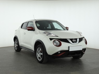 Nissan Juke , Salon Polska, GAZ, Automat, Skóra, Navi, Klimatronic,-1