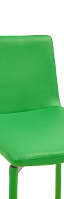 vidaXL Krzesła barowe, 6 szt., zielone, sztuczna skóra279688-3