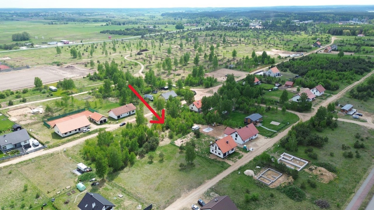 Działka budowlana 986 m²| MPZP| Pasym ul.Spokojna - Widok 2