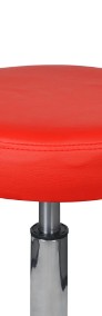 vidaXL Stołki biurowe, 2 szt., czerwone, 35,5 x 98 cm, sztuczna skóra277177-3