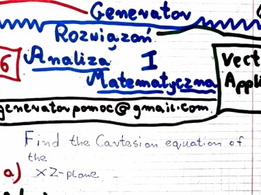 "Equation of a plane in carthesian form, Equation of a Line" Zestaw 2 rozwiązań-1