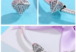 Pandora Charm koralik diament brylant kryształ