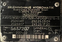 Brueninghaus A4VG180EP2D1/32R-NFD02F021S-S (R902026049 ; R902026607) Pompa