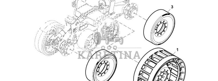 John Deere 9470RX - Koło zębate napędowe R571846 (Gąsienice i obciąźniki)-1