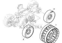 John Deere 9470RX - Koło zębate napędowe R571846 (Gąsienice i obciąźniki)