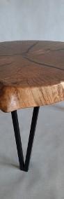 Stolik kawowy plaster drewna dąb loft industrial od ręki-3