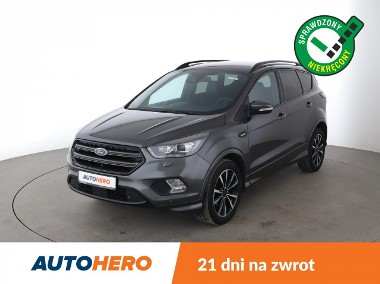 Ford Kuga III ST-Line, bi-xenon, skóra/alcantara, navi, grzane fotele, kamera i cz-1