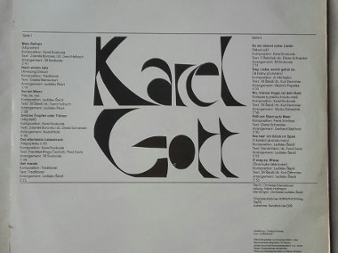 Karel Gott , płyta winylowa 1975 r.-2