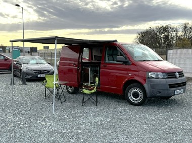 Volkswagen Transporter VW T5 2.0 TDI Kamper, klima, łóżko, roleta, WC, panele, przetwornica-1