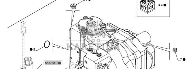 New Holland T6070 Zestaw uszczelek 47871752-1