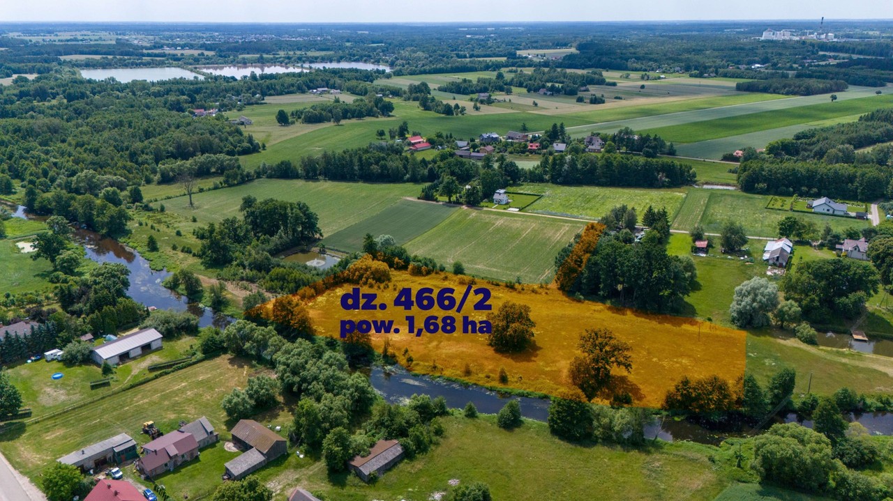 Wyjątkowa działka nad rzeką Wkrą | 1,68 ha | 200 m linii brzegowej - Widok 2