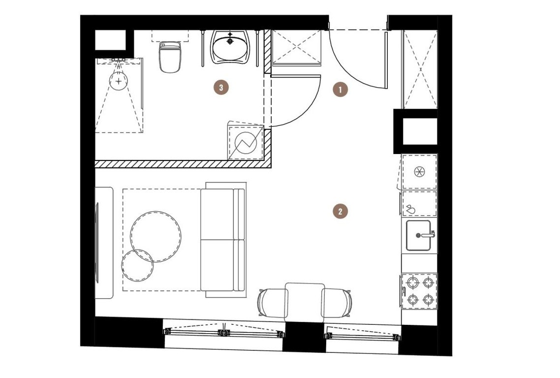 Kawalerka na Koszutce, nowoczesny apartamentowiec - Widok 3