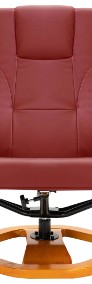 vidaXL Fotel masujący z podnóżkiem, czerwone wino, sztuczna skóra248447-3