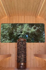 Sauna fińska Ogrodowa Beczka  LUNA 2,3 X 2,4 M kwadro-2