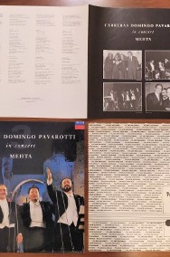 Carreras Domingo Pavarotti "in concert" Mehta - LP VG+-2