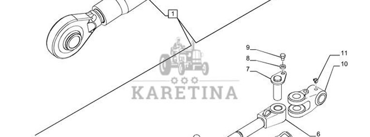 New Holland T6090 T6070 Cięgno 5197812-1