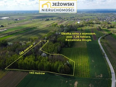 Działka rolna 1,26ha prąd, Kazimierz-10 km-1