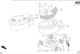Claas Lexion 600 OBUDOWA PRA. 0007300851 (Rozdzielacz plew; wirnik)