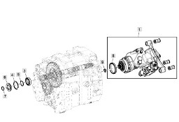 John Deere 6230 6250 - hydrostat zbiornik hydrostatyczny AL227590