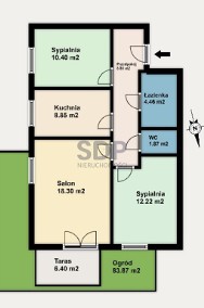 3 pokoje|Ogród 83 m2|Garaż podziemny|-2