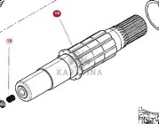 Massey Ferguson 7718S 7718 S 1804A DYNA 6 Wał Skrzyni Biegów CZĘŚCI 3799175M5