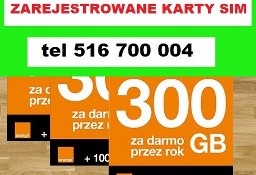 Zarejestrowany starter telefoniczny Play Nju Orange karta SIM pre-paid Kraków 