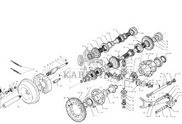 Massey Fergusson MF 30 32 - skrzynia biegów D46147500