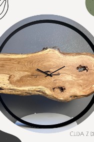 Drewniany zegar ścienny | na zamówienie | 100% personalizacja | różne średnice |-2