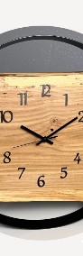 Drewniany zegar ścienny | na zamówienie | 100% personalizacja | różne średnice |-3