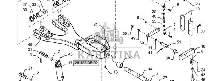 New Holland T6090 T6070 T7230 Silownik hydraul double acting, 65mm rod, 168mm stroke 84292055-1