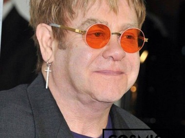 Przeciwsłoneczne Elton John Style Tinted Lens Round Celebrity UV_400 Kolor Black / orange-2