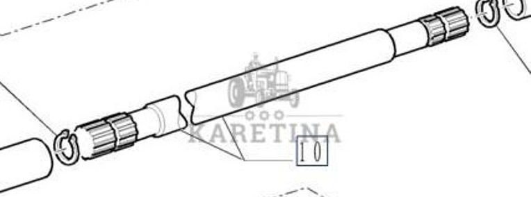 New Holland T7000 T7030 Wałek Napędowy CZĘŚCI 87315240-1