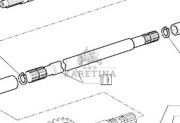 New Holland T7000 T7030 Wałek Napędowy CZĘŚCI 87315240