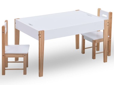 vidaXL 3-częściowy zestaw dla dzieci, stolik do rysowania i krzesła286189-1