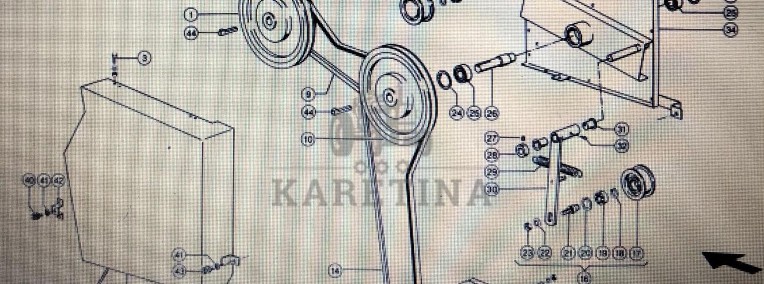 Koło pasowe Claas Mega 370-340 Nr katalogowy 000 538 672 1-1