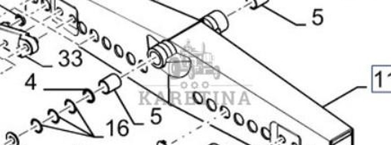 New Holland CR9080 Oś Tylna Obudowa Belka Centralna CZĘŚCI 84074066 84462121-1